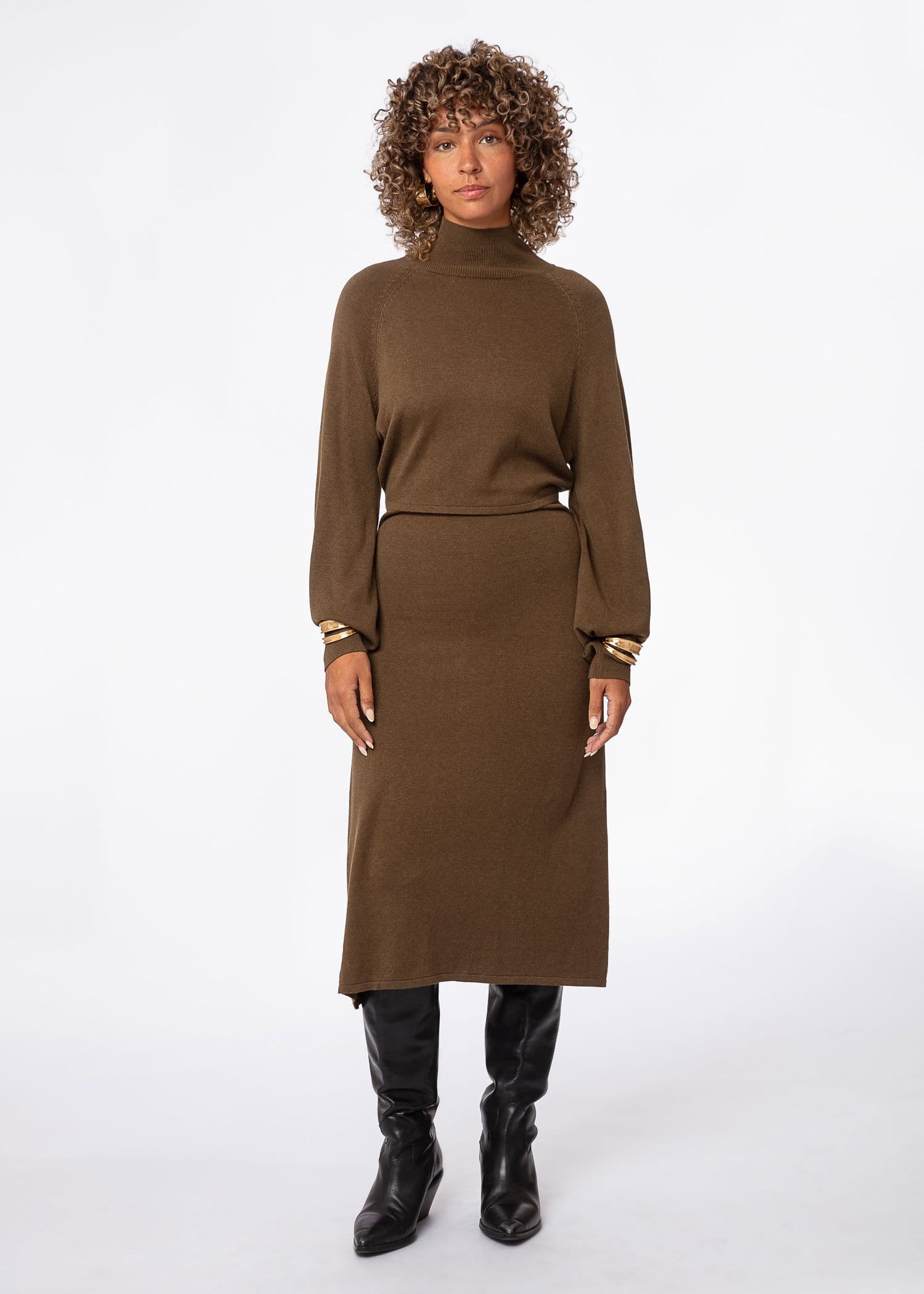 ERNA DRESS - GREEN