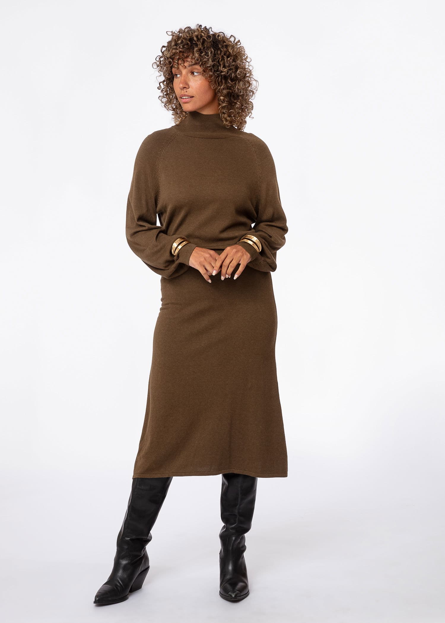 ERNA DRESS - GREEN