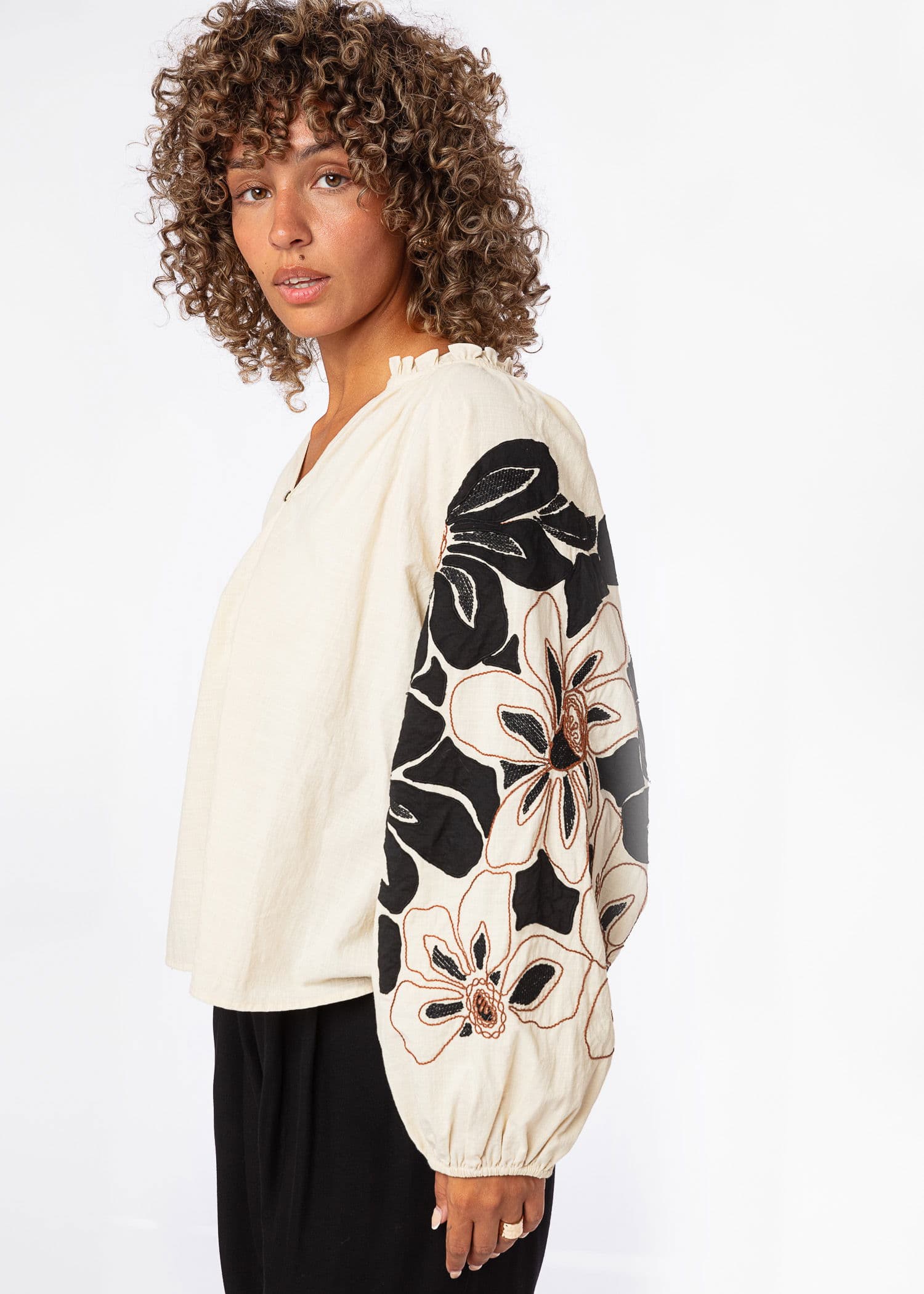 BODILLE BLOUSE - WHITE