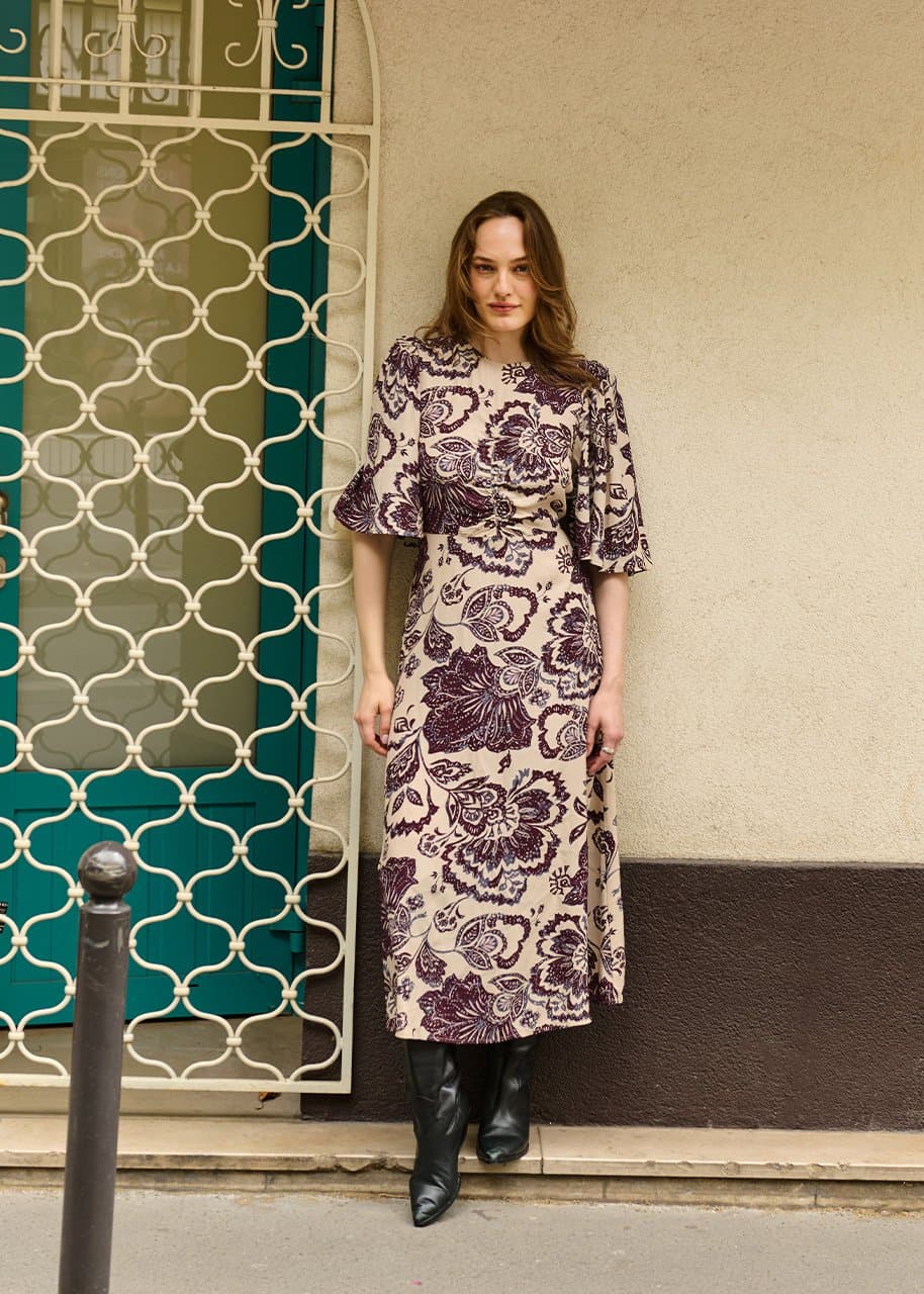 ELLA DRESS - WINE