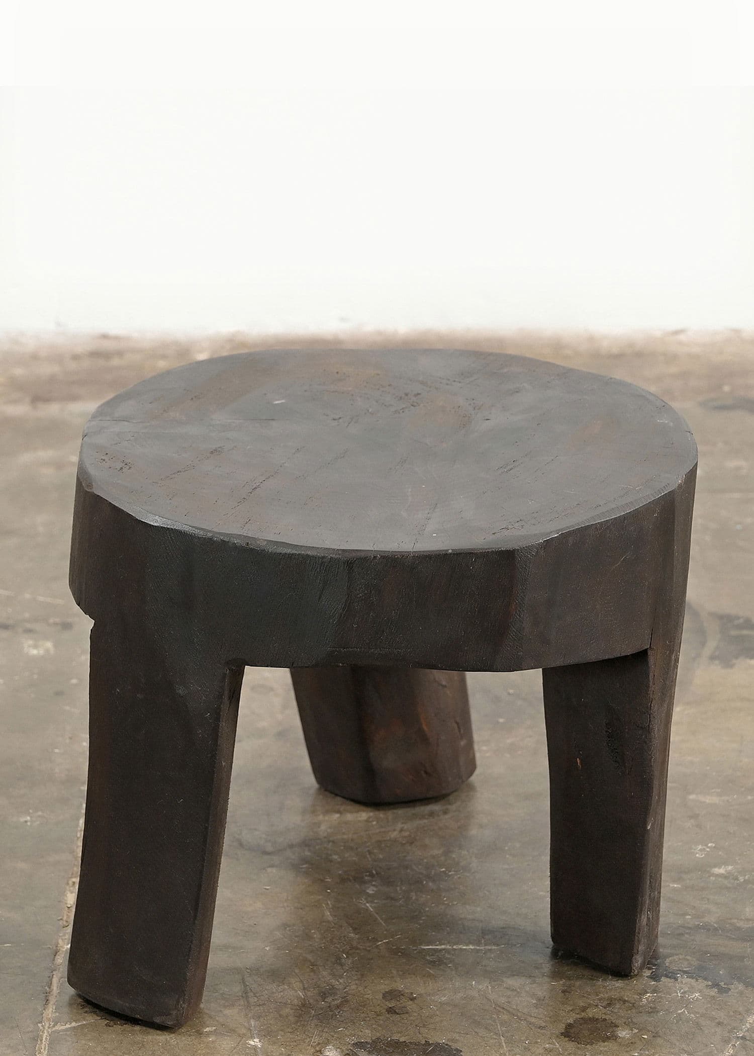 Naga Wood stool	 - DKBROWN