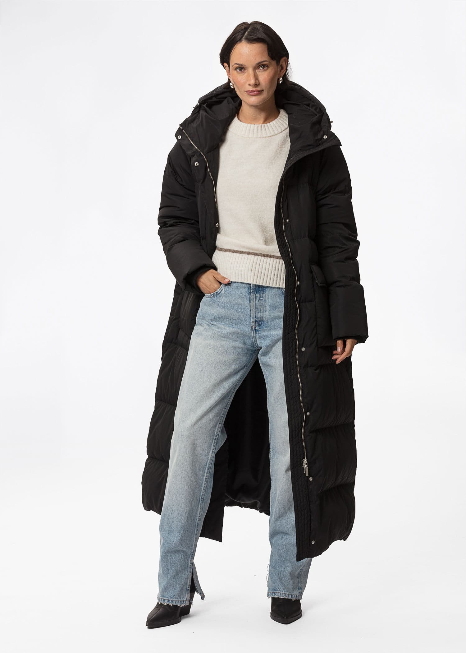 FROST LONG COAT - Black