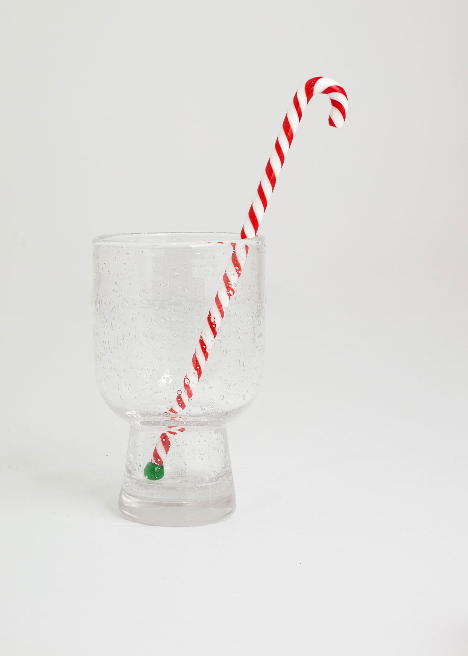 Drink Stirrer 4p - Candycane Redwhite