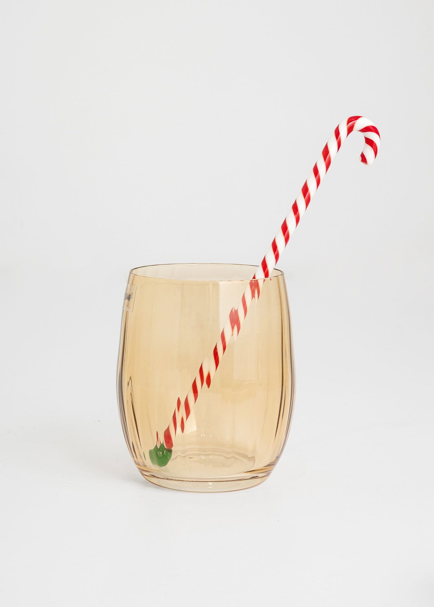 Drink Stirrer 4p - Candycane Redwhite