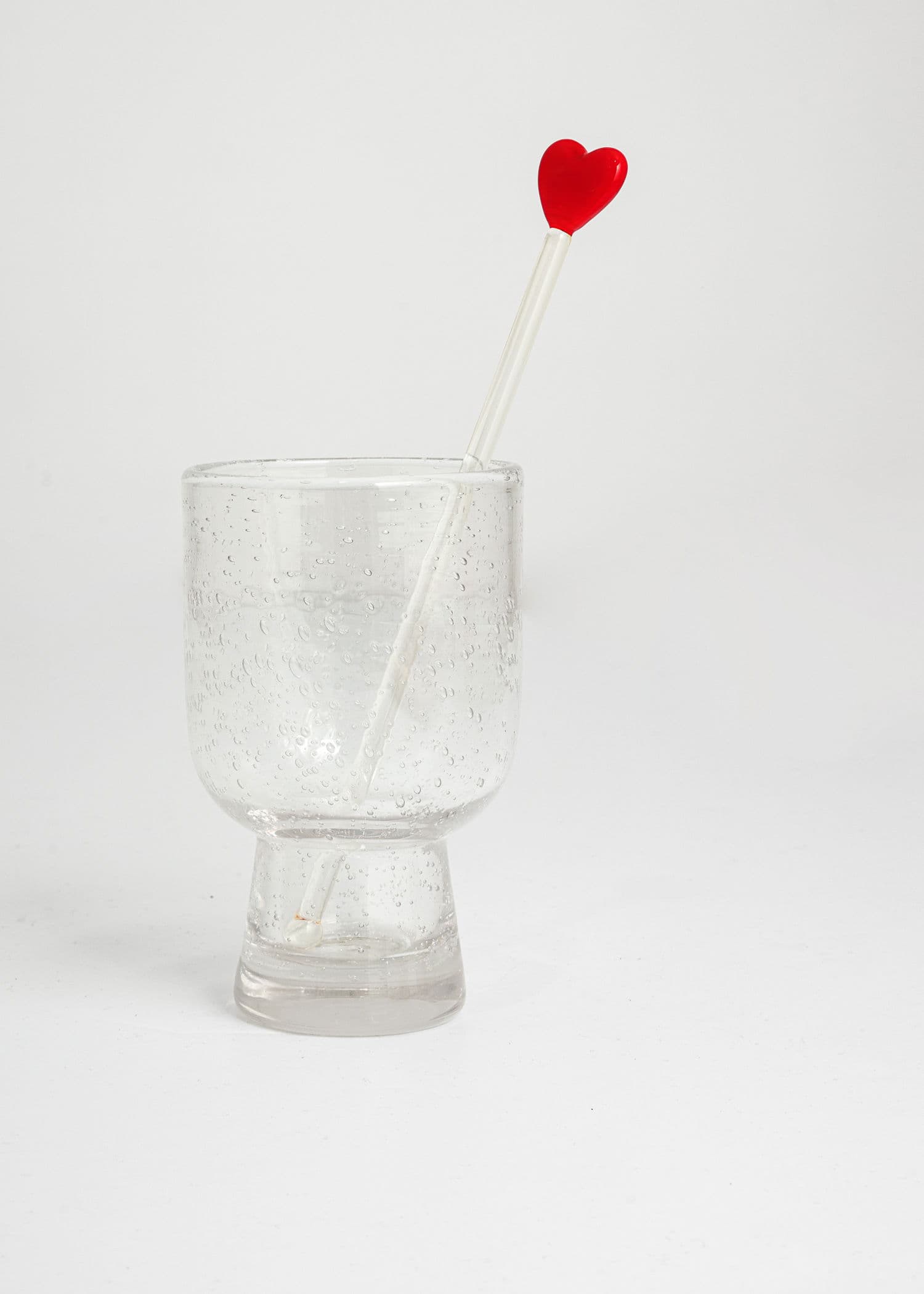 Drink Stirrer 4p - Heart Red