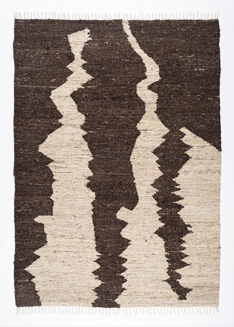Nora Rug 200x300 - BEIGEBROWN