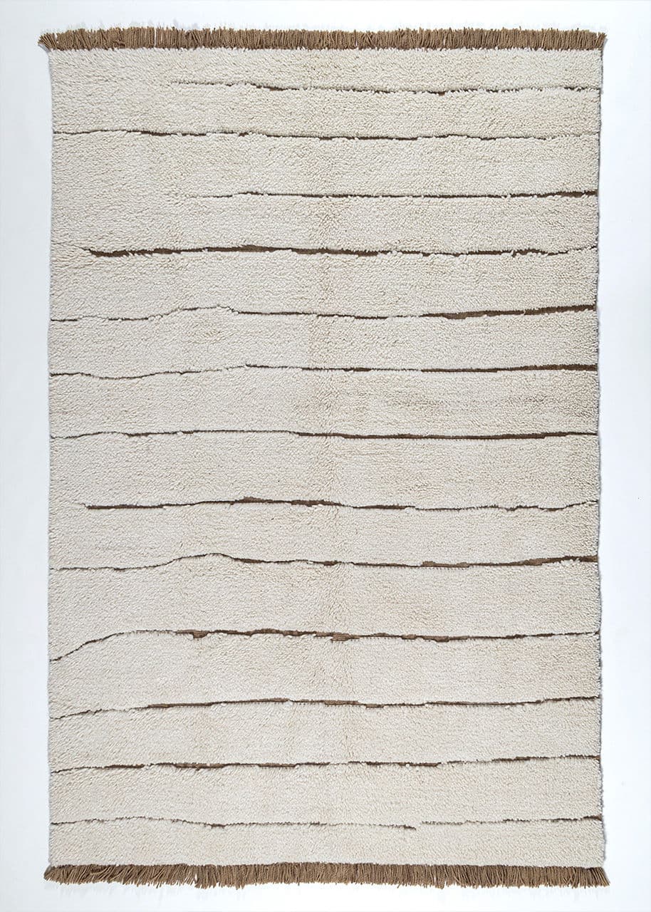 Suzy Rug 200x300 - OffwhiteBrown