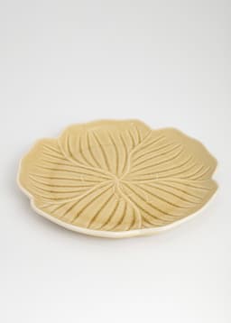 FLOWER PLATE - BEIGE