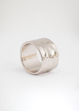 HAMMERED RING  - Silvershiny