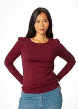 GWEN LS - BURGUNDY