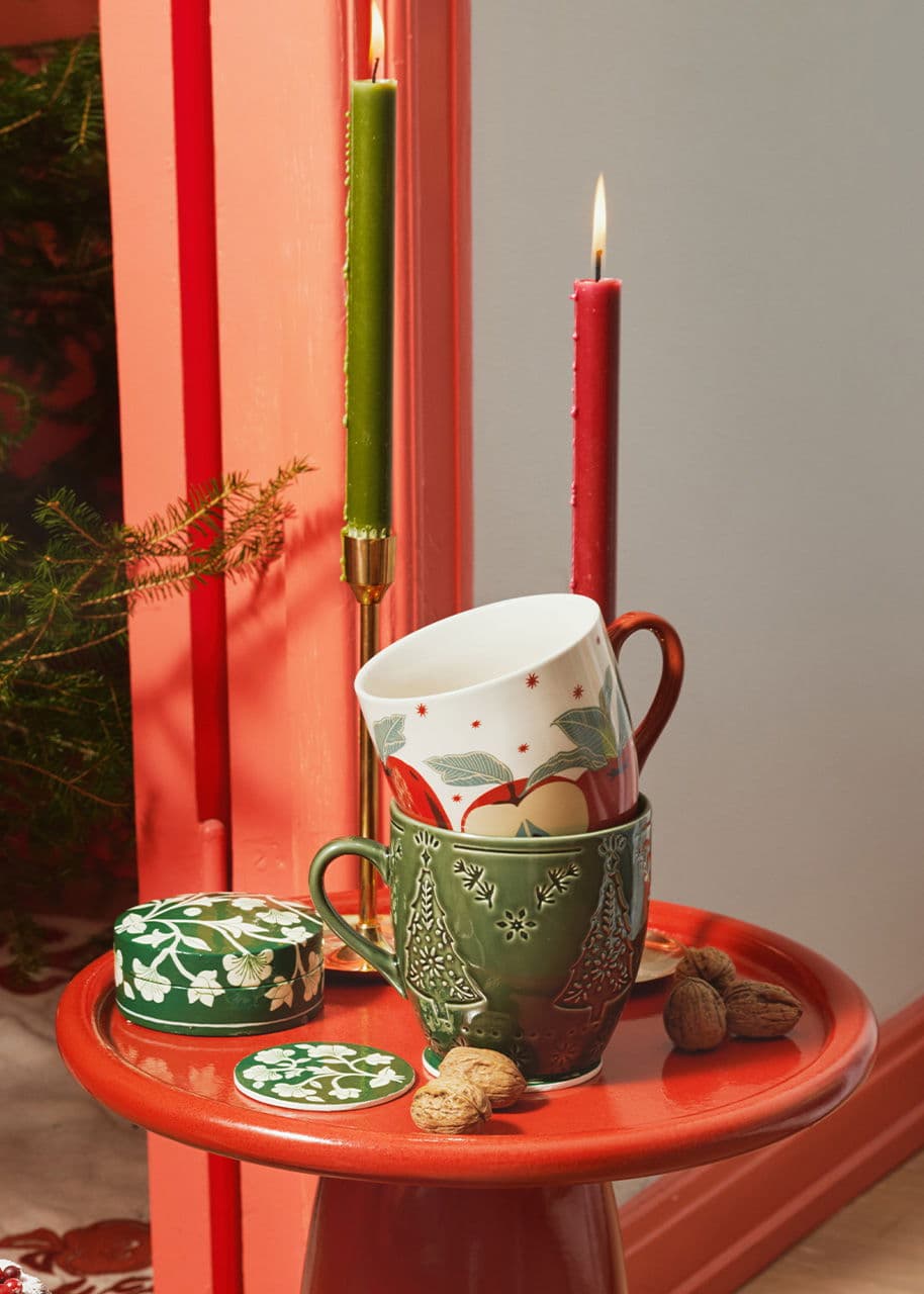Kerstin coaster 4p - GREEN