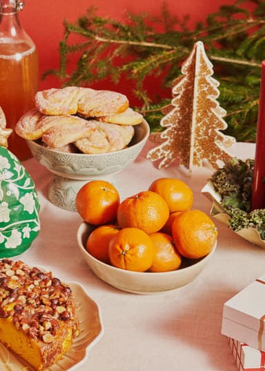 Standing Håndmalt juletre - Gull 2 - Indiska