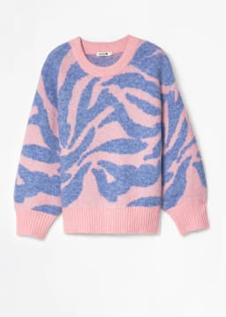 CAJSA JACQUARD SWEATER - PINK