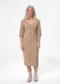 Lora Dress - BROWN