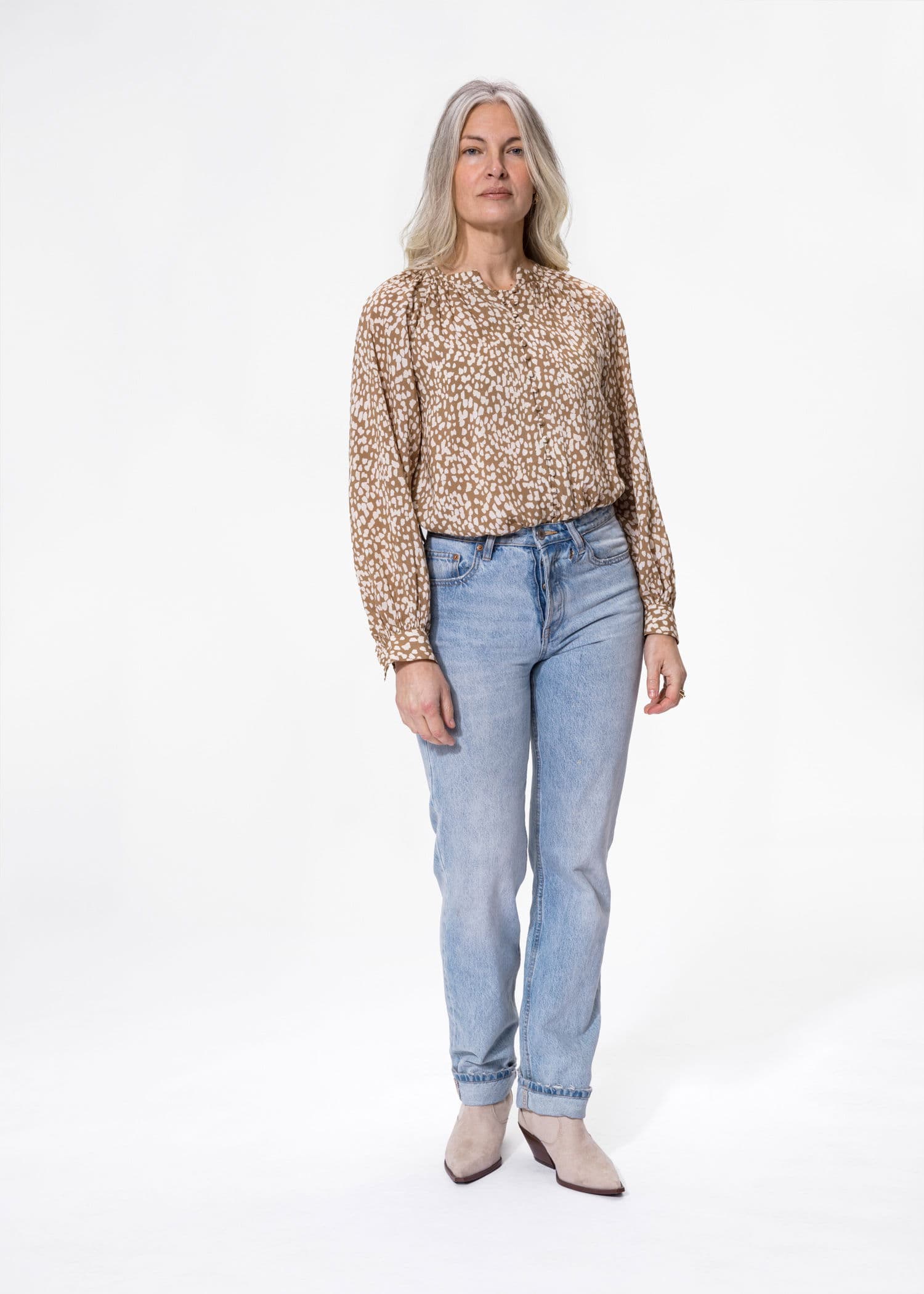 CORALIE BLOUSE 251 - BROWN