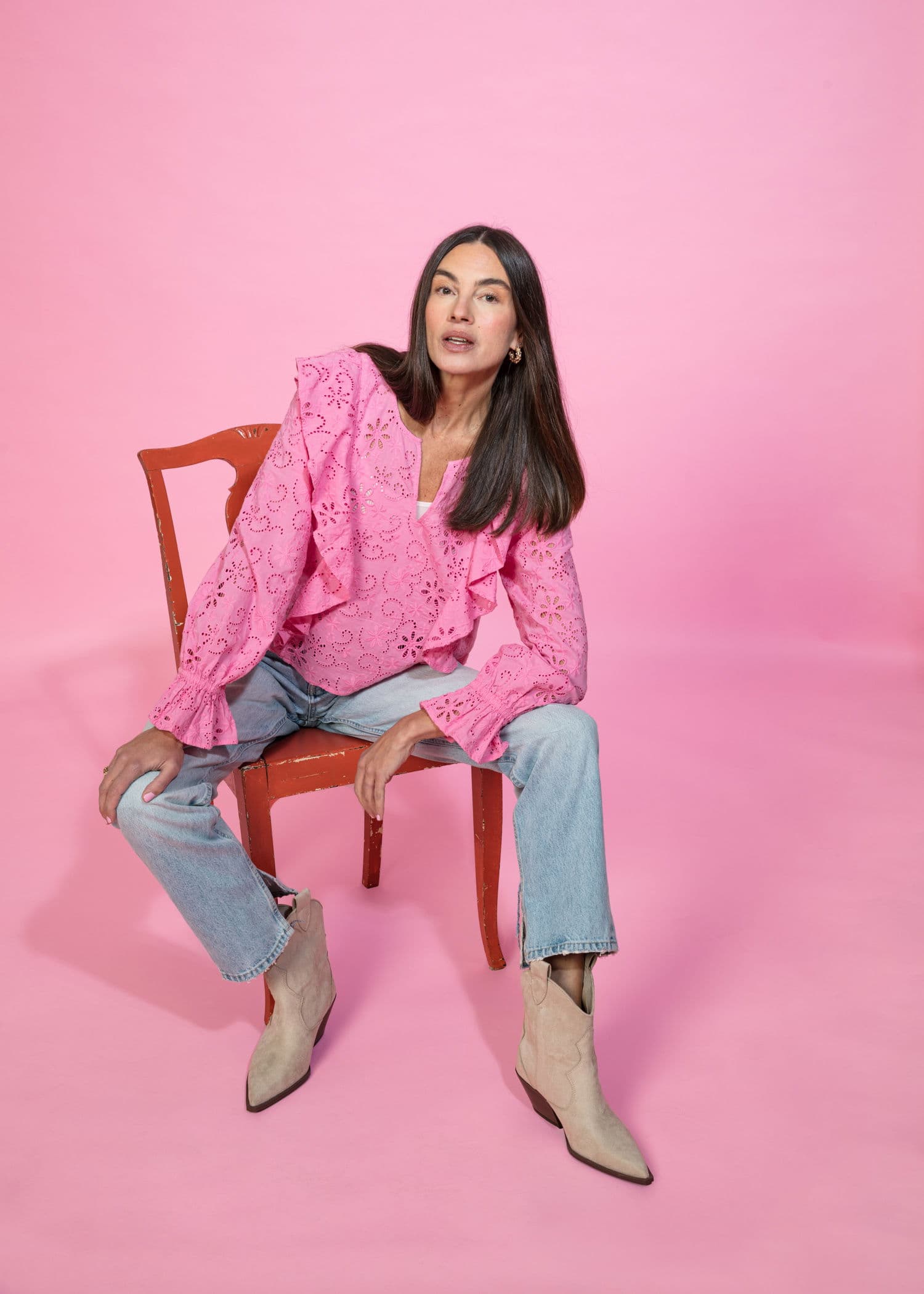 SHIFFLEY BLOUSE - PINK