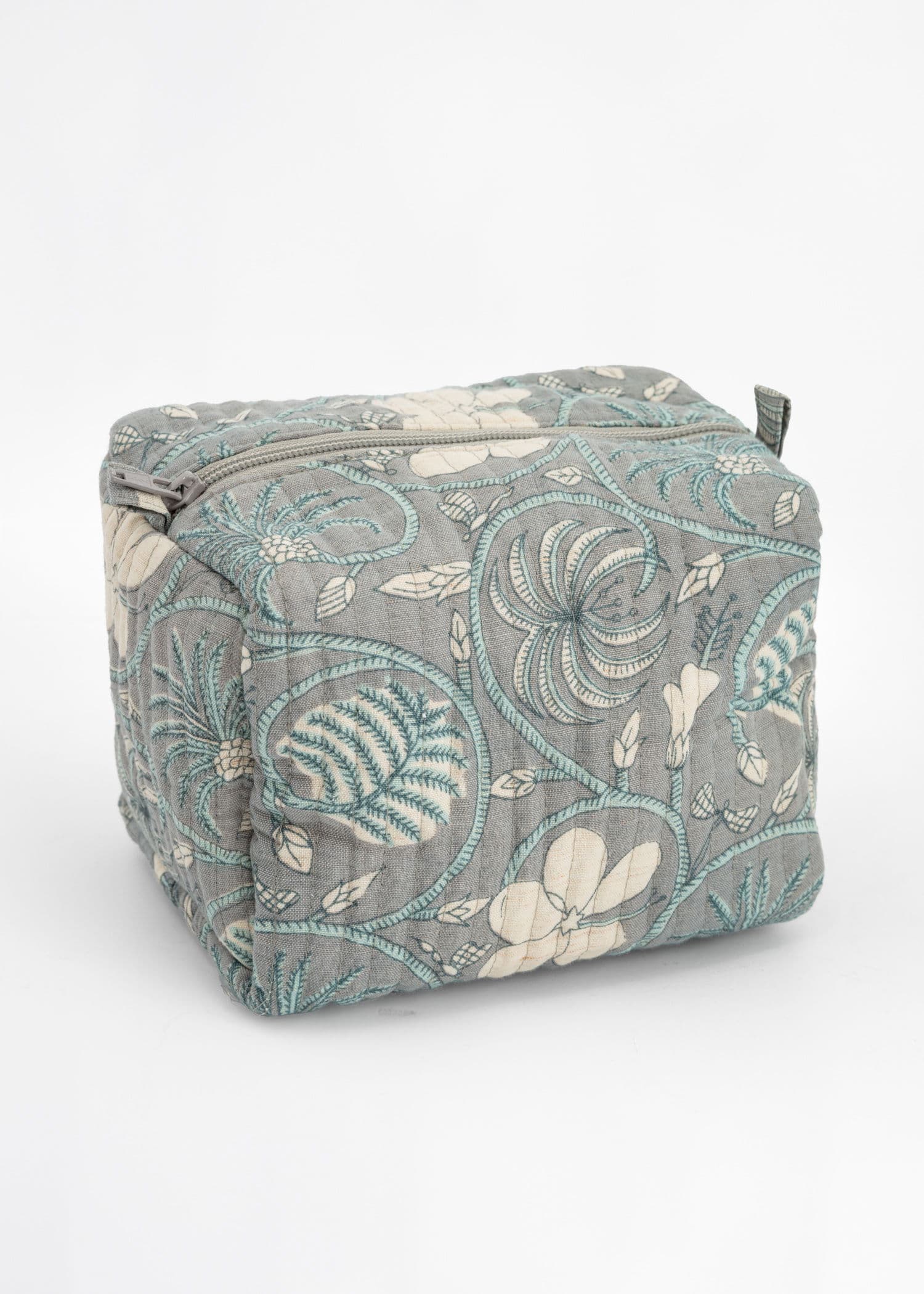 Viny Box Pouch - FLORALSWIRLBLUE