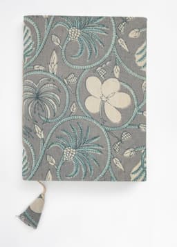 Viny Notebook 15x20cm - FLORALSWIRLBLUE