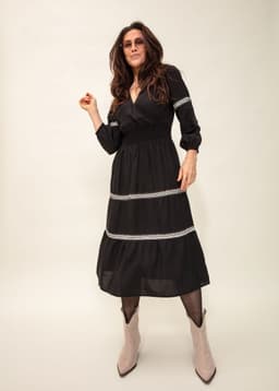 SINNA DRESS - Black