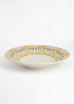 SOLA SERVING PLATTER - Flower yellow