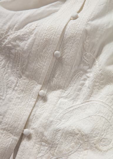 RIANNA Vit broderad klänning - Vit 6 - Indiska