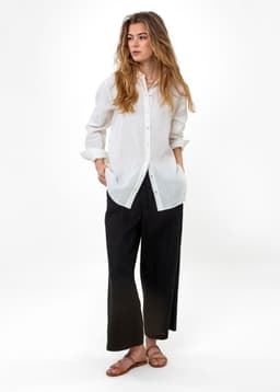 DIANA LINEN SHIRT 251 - WHITE