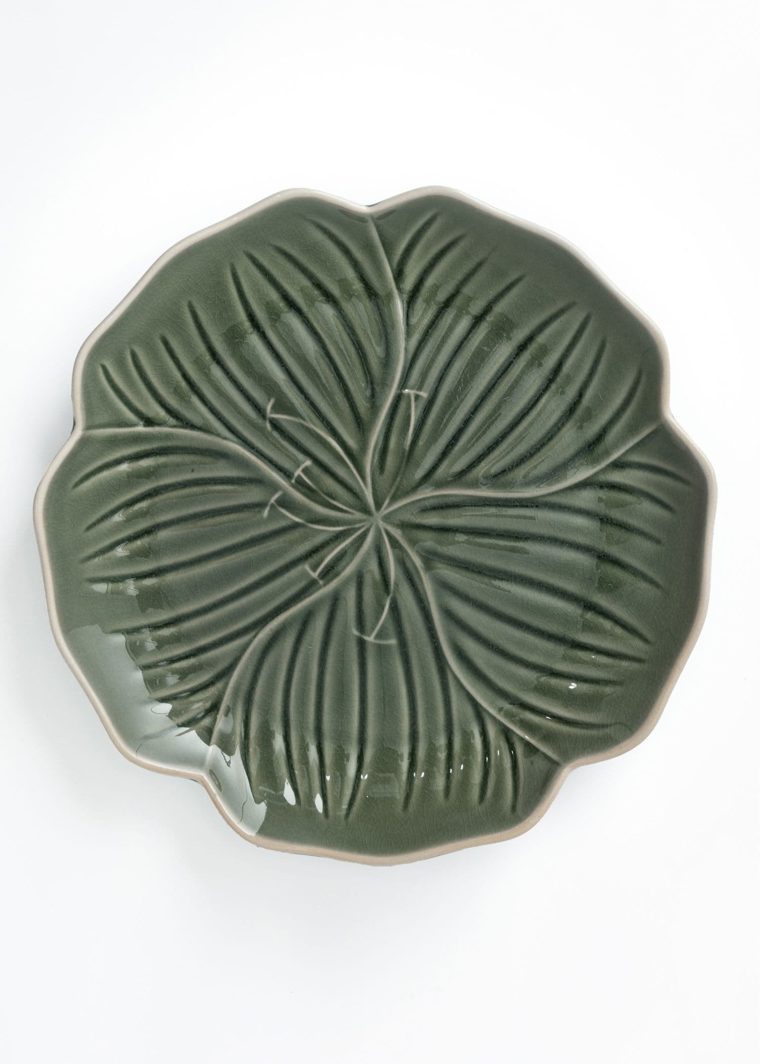 FLOWER PLATE - GREEN