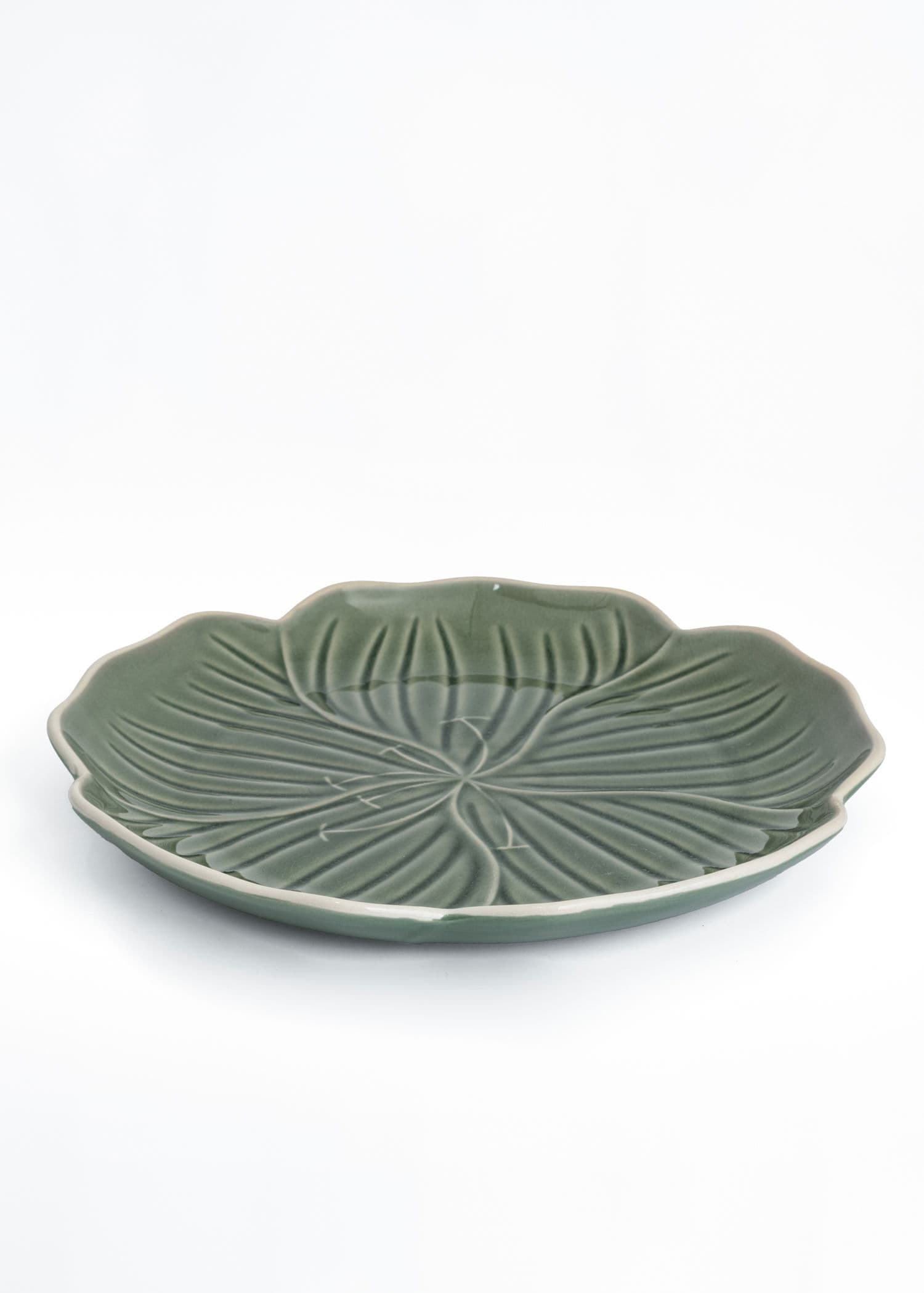 FLOWER PLATE - GREEN