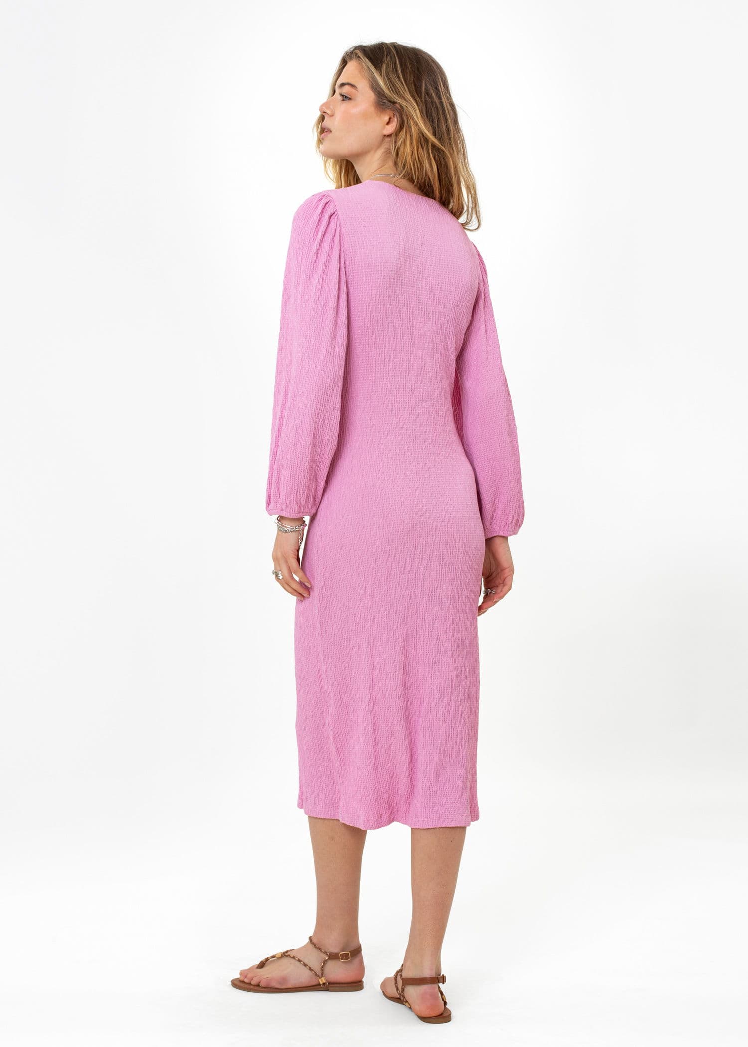 ZUMI LS DRESS - PINK