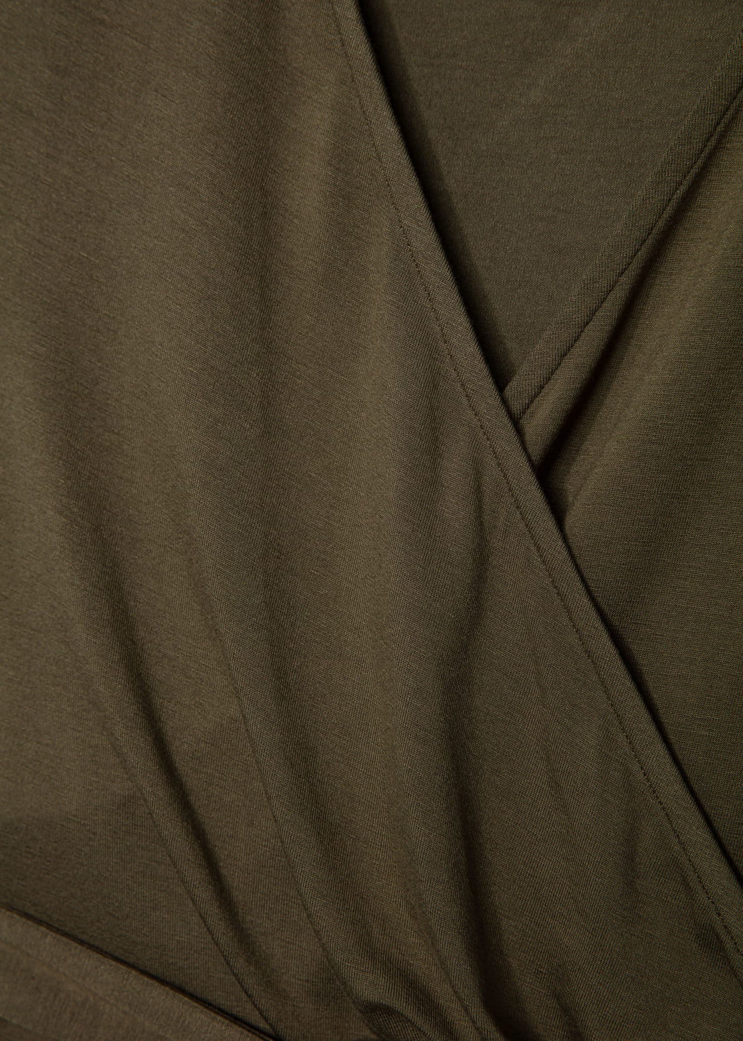 FERN WRAP TOP - khaki