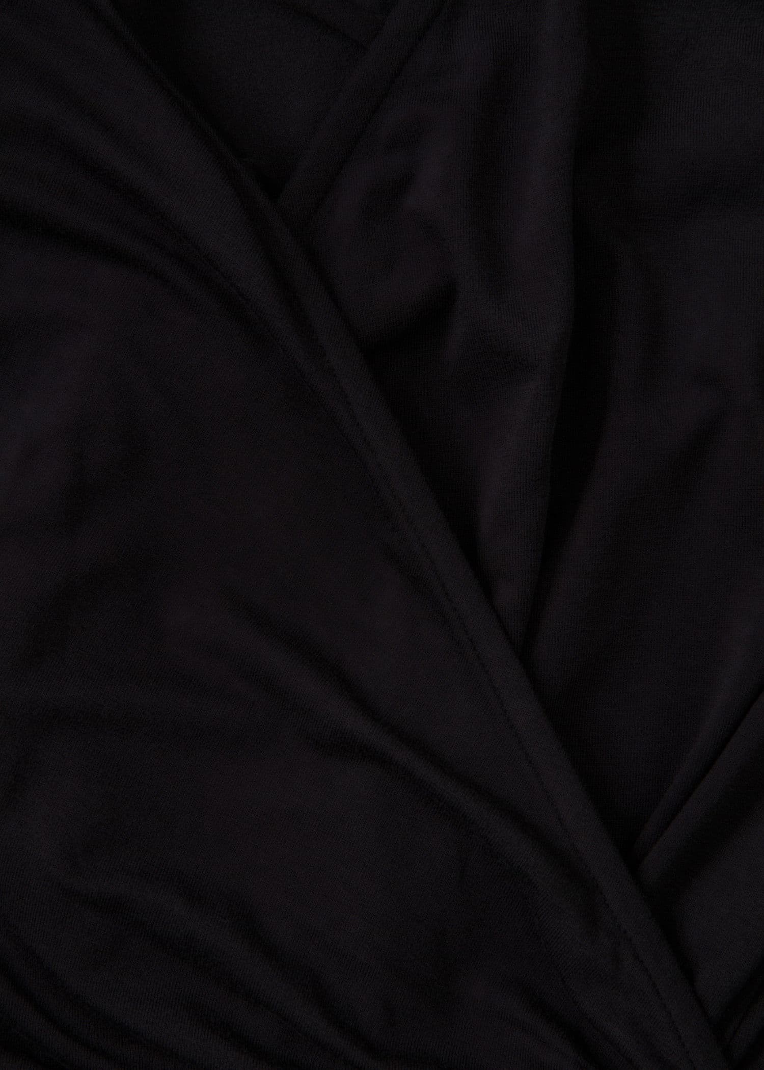 FERN WRAP TOP - Black