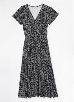 ANIK DRESS - BLACK AOP