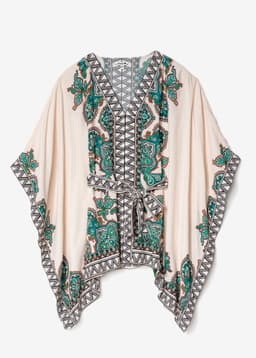 GINEVRA PRINTED BLOUSE - GREEN