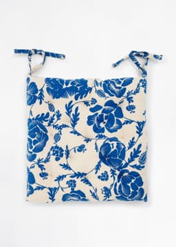 Printed Seatpad - LEFKARA BLUE