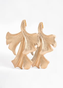 3 LEAF EARRINGS - MATTEGOLD