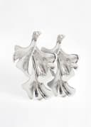 3 LEAF EARRINGS - Silver