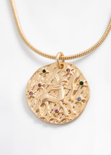 ZODIAC Halsband med stjärntecken - Skytten - Guld 1 - Indiska