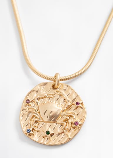 ZODIAC Halsband med stjärntecken - Kräftan - Guld 1 - Indiska
