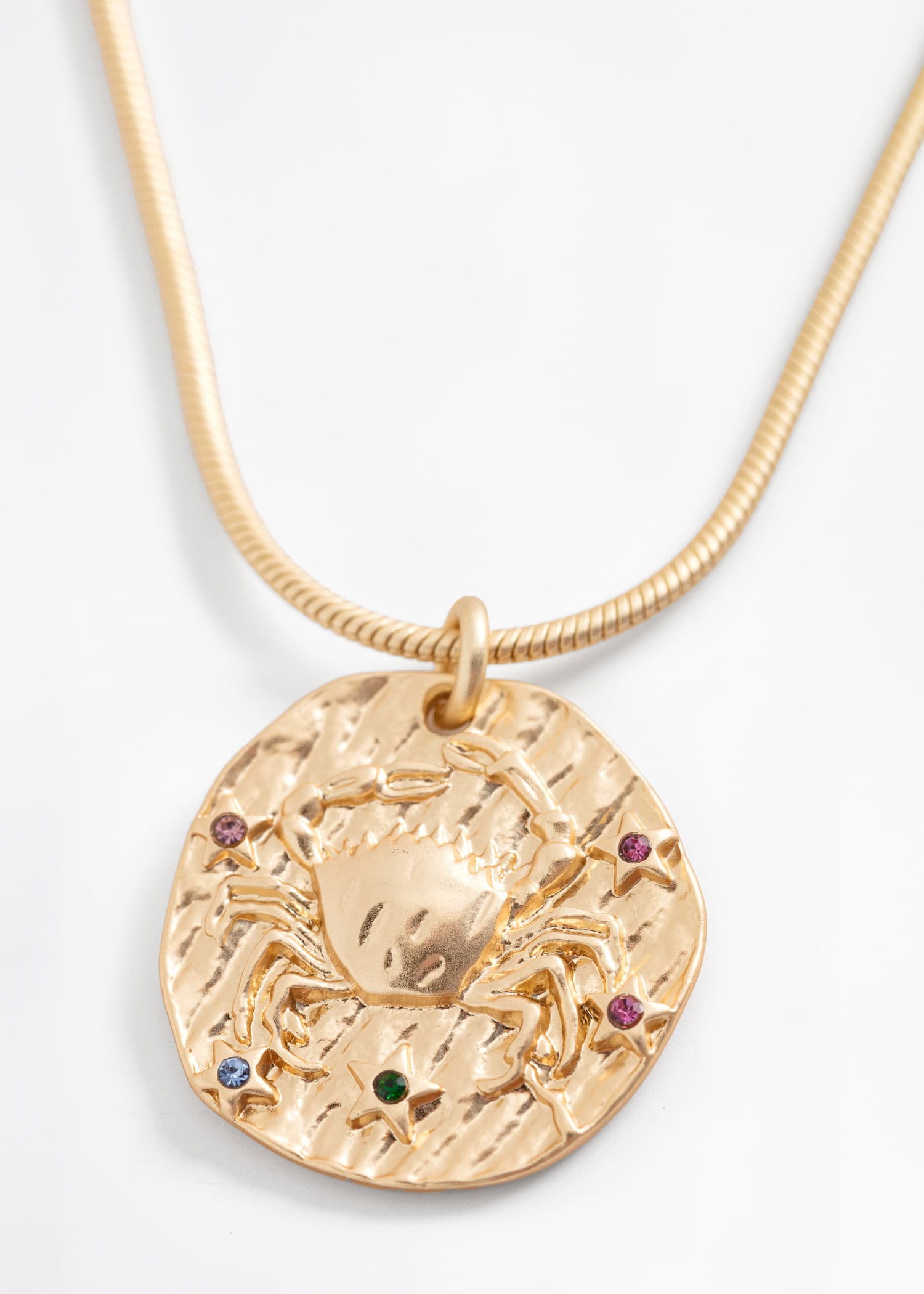 ZODIAC Halsband med stjärntecken - Kräftan - Guld 1 - Indiska