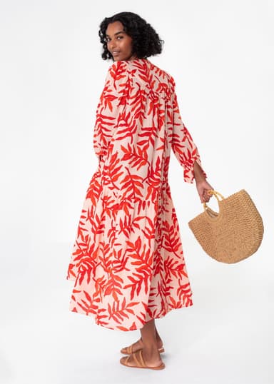 ESSA Punainen kuvioitu mekko - Punainen 1 - Indiska