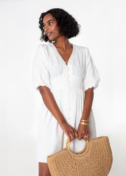 RIANNA DRESS  - WHITE