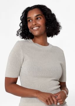 LOU LUREX TOP - Silver
