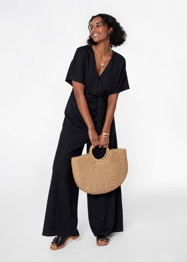 1A Omslagsjumpsuit - Svart NO - Indiska