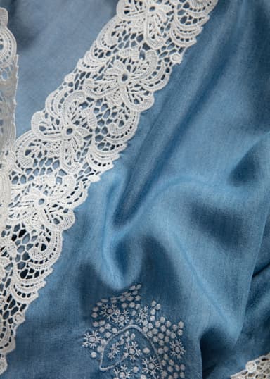 KAY Kimono Tencel-modaalista - Sininen 2 - Indiska