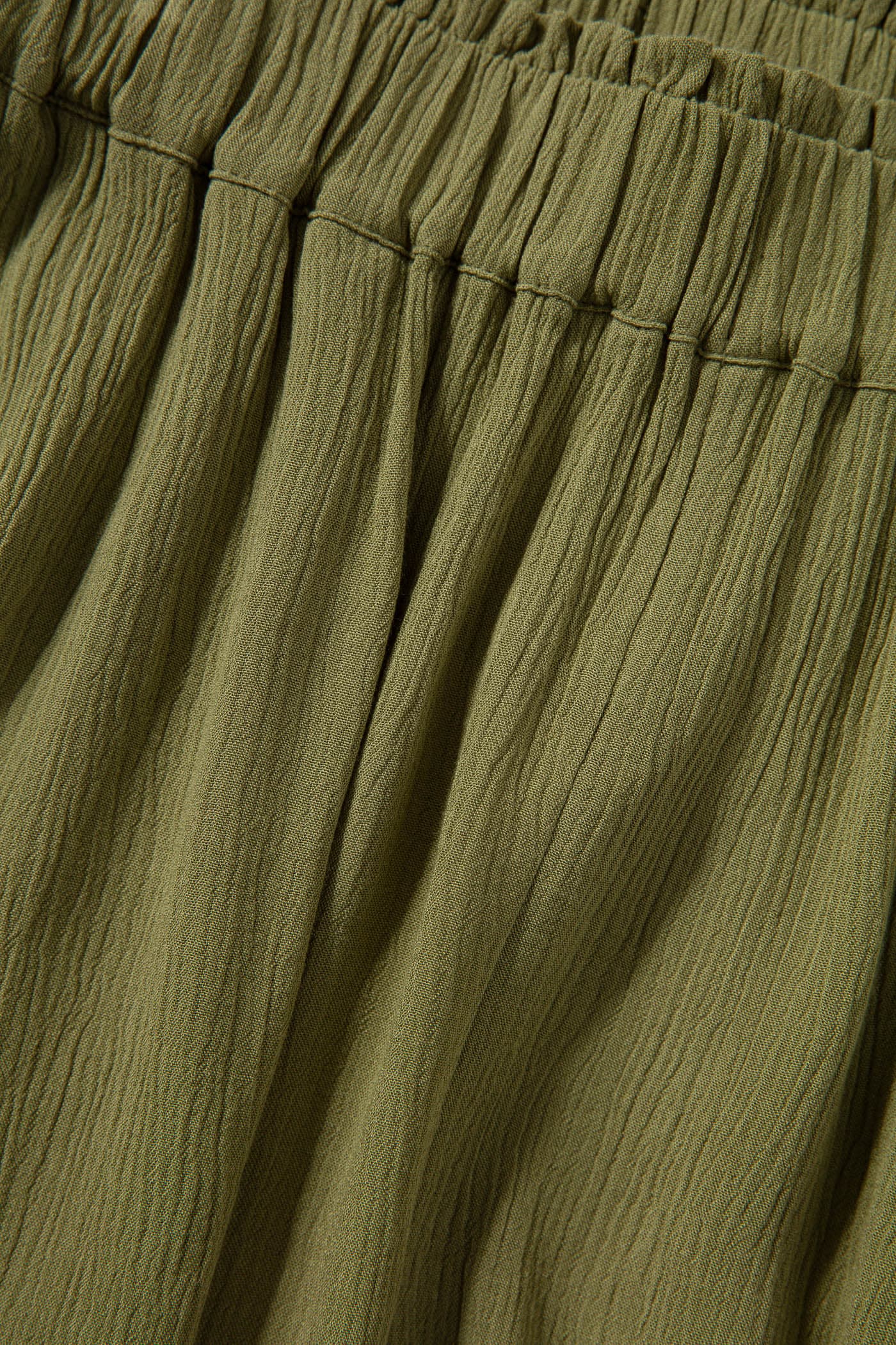 LILA Rynket shorts - Grønn 5 - Indiska