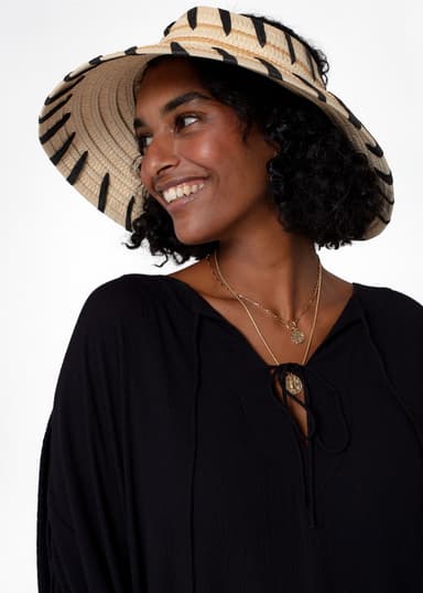 RUBY Svart kaftan med volang - Svart 5 - Indiska