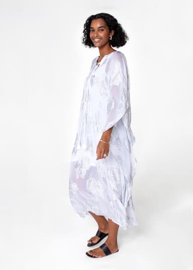 PARADISE Lurex-kaftaani - Valkoinen 1 - Indiska