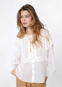 ROSA MAE BLOUSE - WHITE