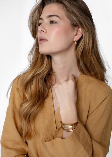 HIBO Beige pellavatunika - Beige 3 - Indiska