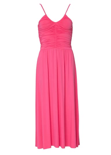 Mika Draperad klänning - Rosa 1 - Indiska